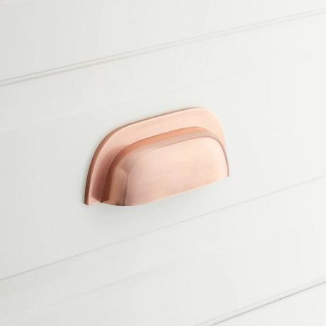 Solid Brass Elongated Cup Pull