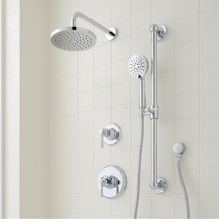 Beasley Pressure Balance Shower System - Chrome