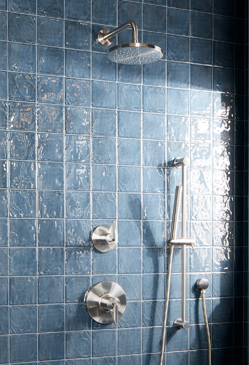 Drea Thermostatic Shower System - Brushed Nickel