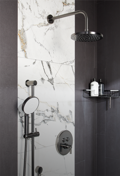 Greyfield Thermostatic Shower System - Gunmetal
