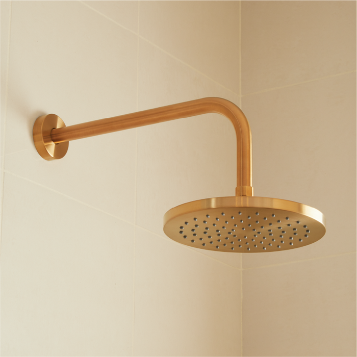 Drea Rainfall Shower Head in Brushed Gold