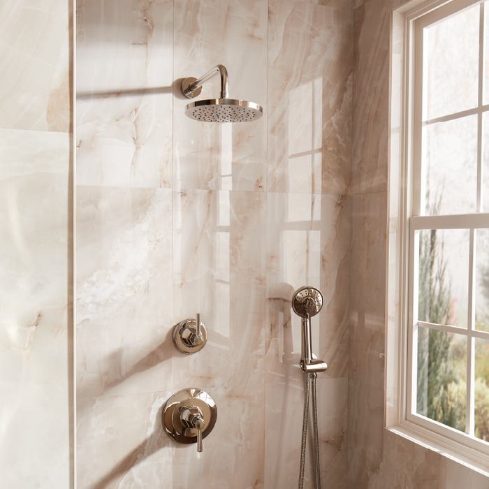 Elita Pressure Balance Shower System - Polished Nickel