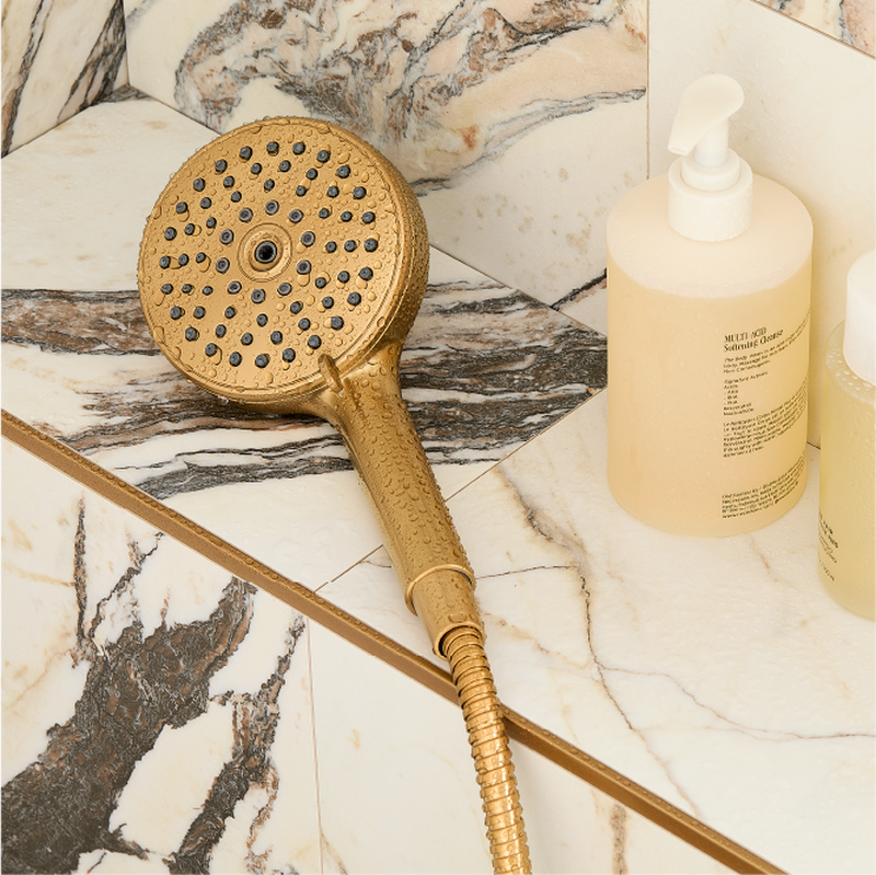 FundamentALL 4.6" Multifunction Hand Shower - Brushed Gold