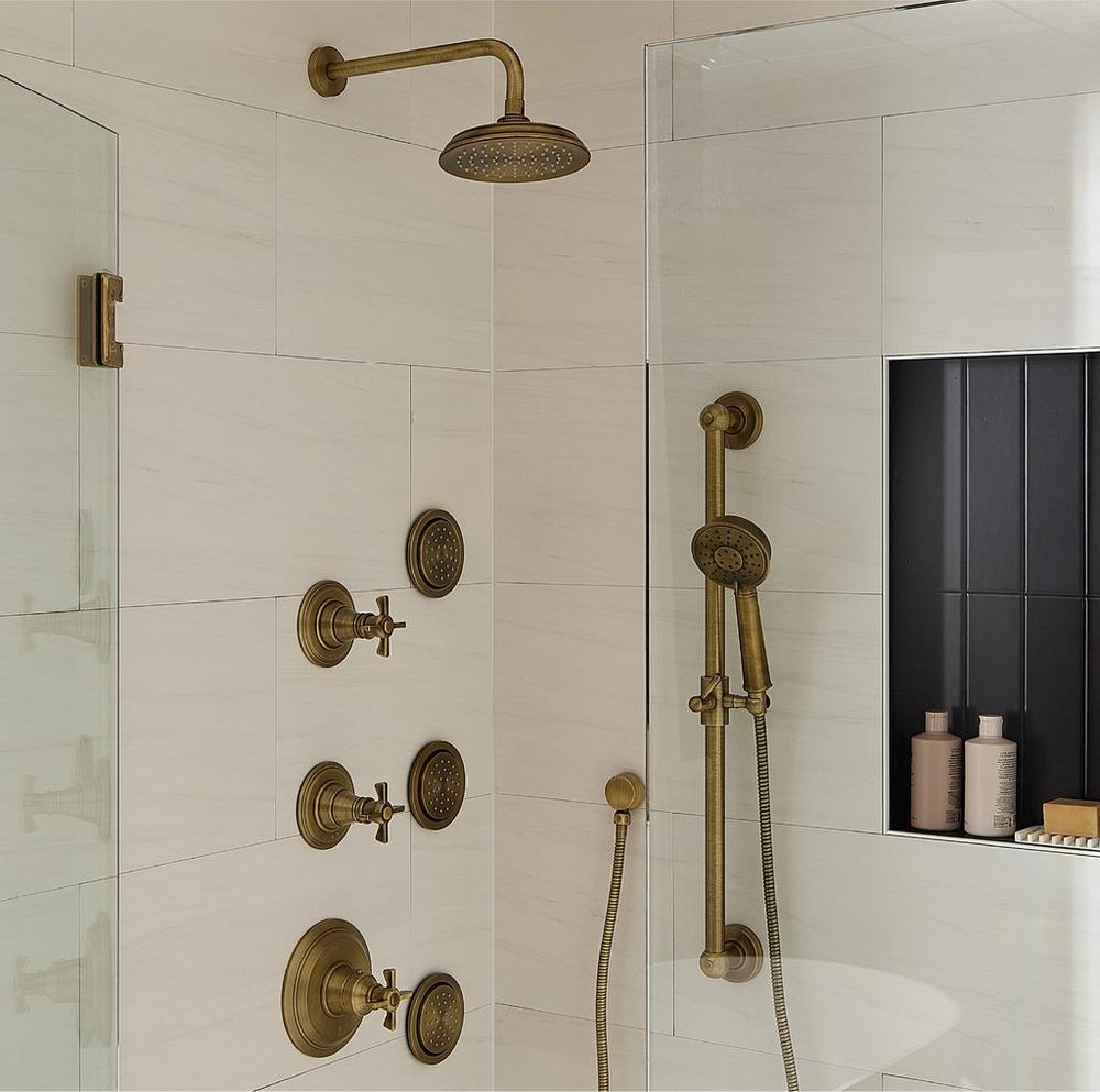 Marceau Pressure Balance Shower System With Slide Bar and Hand Shower 