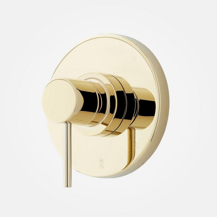 Lexia Thermostatic Shower Valve - Polished Brass
