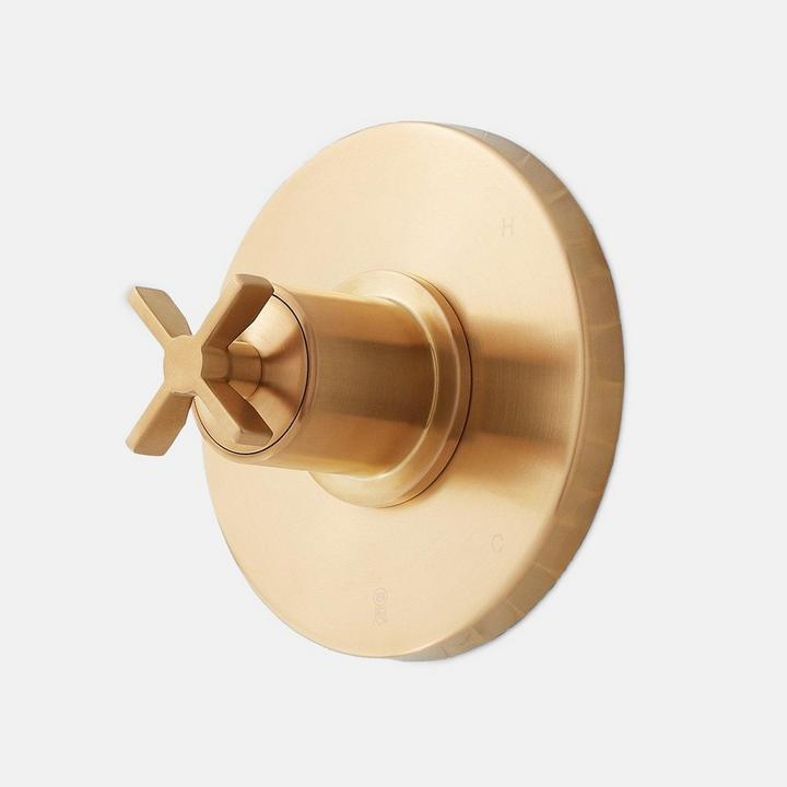 Vassor Pressure Balance Shower Valve - Brushed Gold
