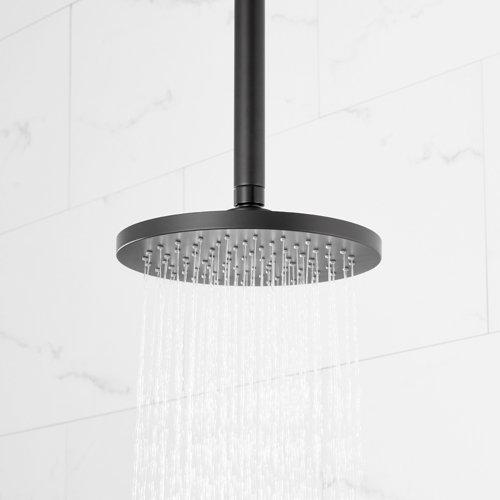 Lentz Ceiling Shower Head in Matte Black