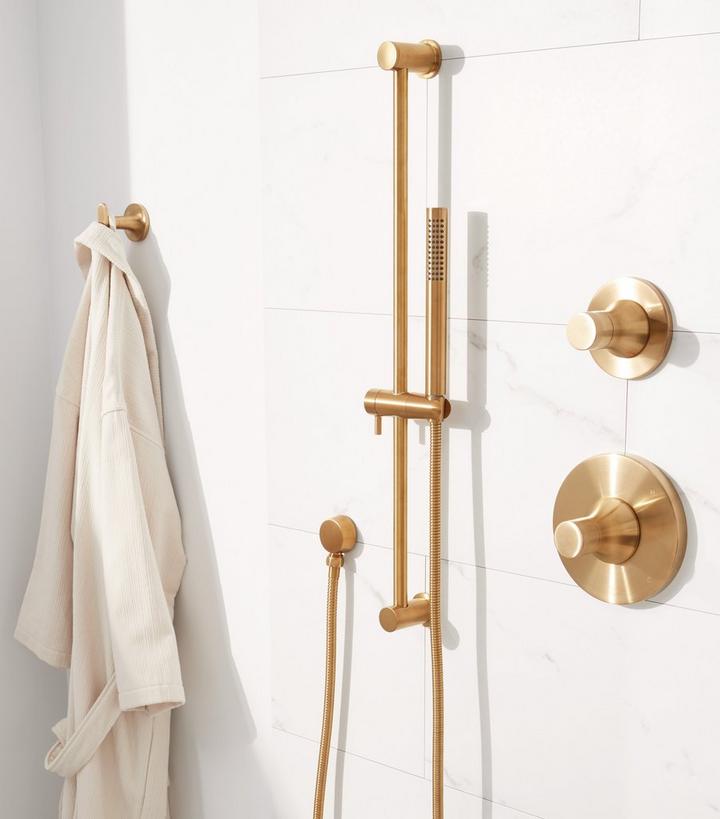 brass shower system