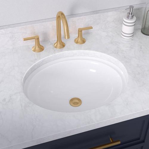 Key Largo Oval Porcelain Undermount Bathroom Sink