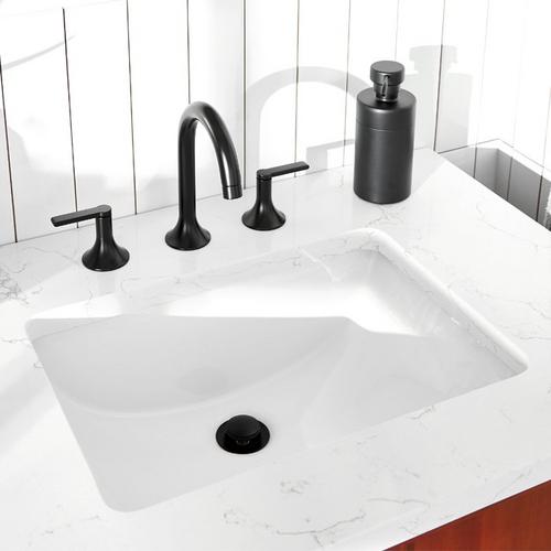 18" Myers Rectangular Porcelain Undermount Bathroom Sink