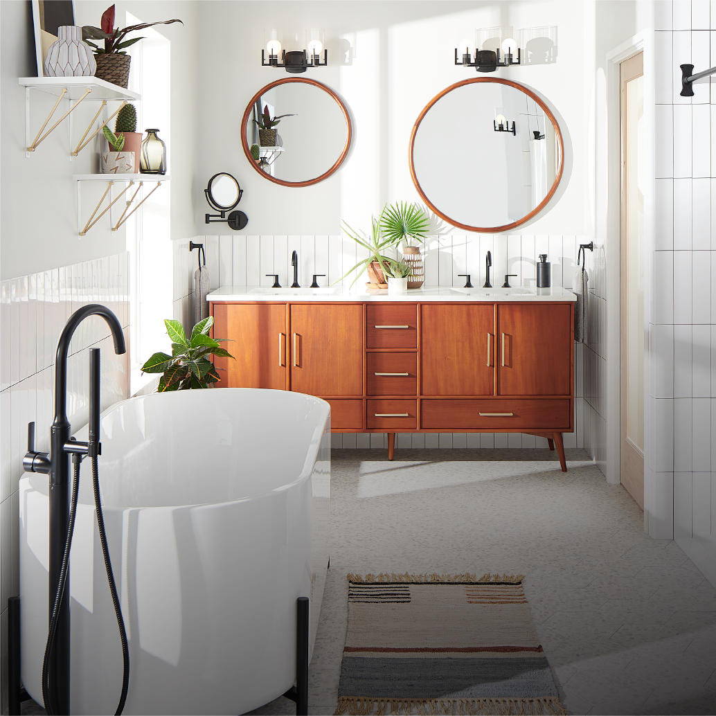 Arnelle Dual-Flush Wall-Mount Elongated Toilet - Matte Black Hardware