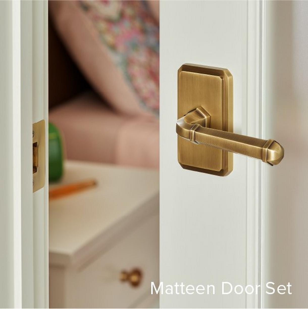 Matteen Solid Brass Interior Door Set