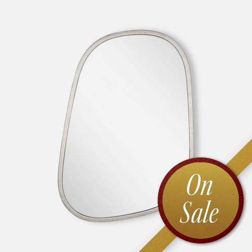 Amburgey Asymmetrical Decorative Vanity Mirror - Antique Silver