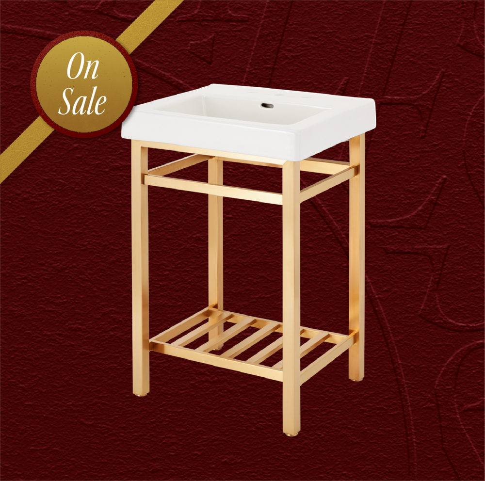 24" Halyard Console Sink With Modern Top