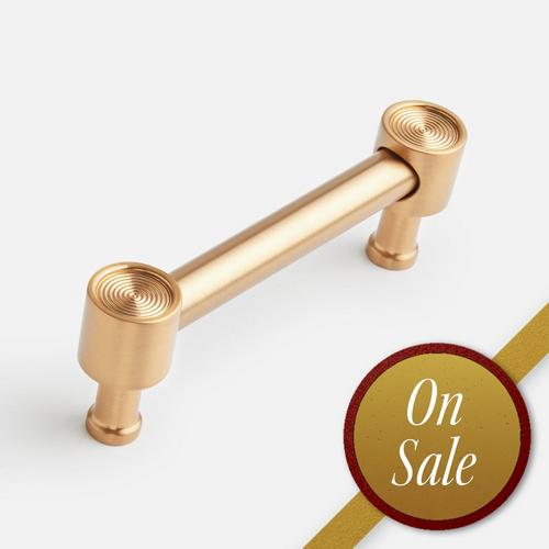 Orwell Radial Textured Cabinet Pull - Brushed Gold