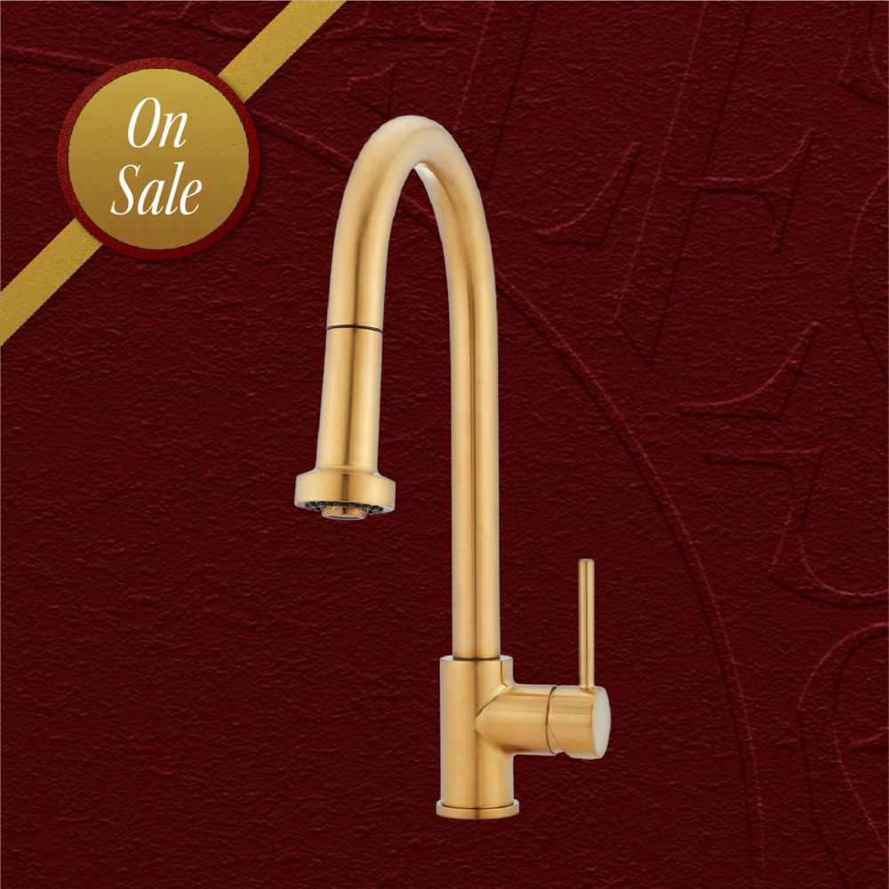 Vassor Widespread Bathroom Faucet - Brushed Gold