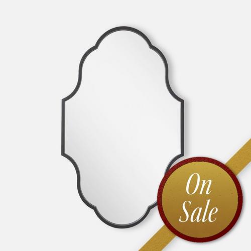 Lucido Decorative Vanity Mirror - Black Powder Coat