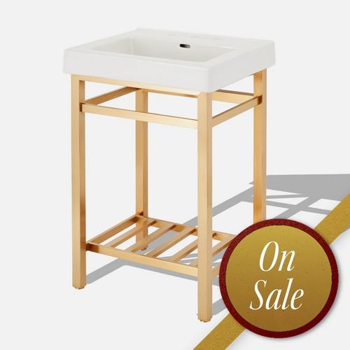 24" Halyard Console Sink With Modern Top