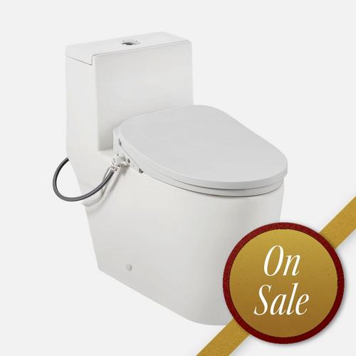 Sitka One-Piece Elongated Skirted Toilet - Aldridge Bidet Seat