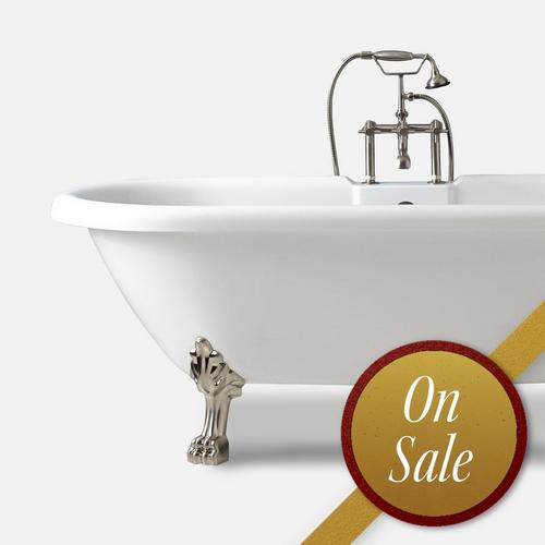 69" Audrey Acrylic Soaking Doubled Ended Clawfoot Tub