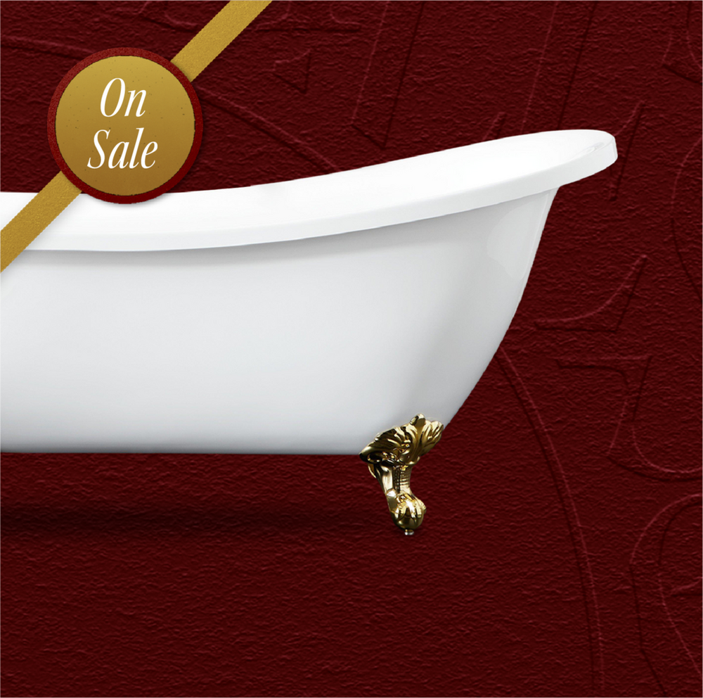 67" Ultra Acrylic Slipper Clawfoot Tub