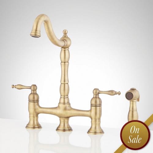 Delacour Bridge Kitchen Faucet with Side Spray - 15% Off