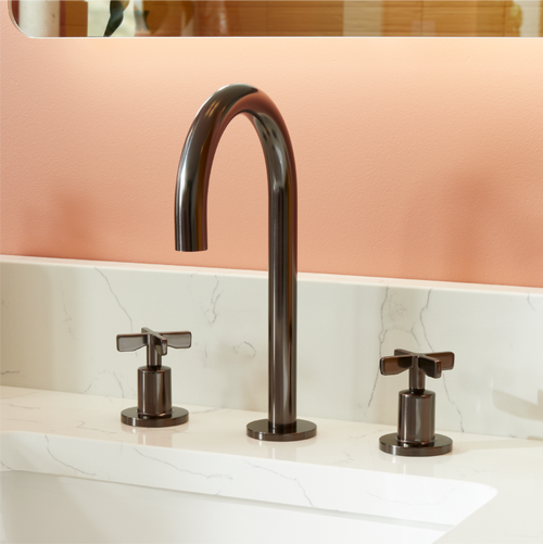 Vassor Widespread Bathroom Faucet - Gunmetal