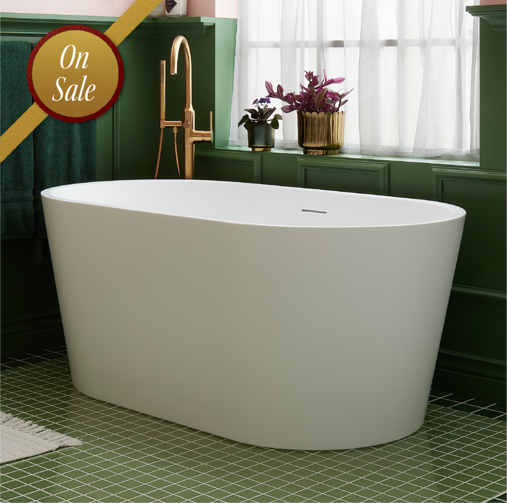 67" Eden Acrylic Freestanding Tub - Matte White