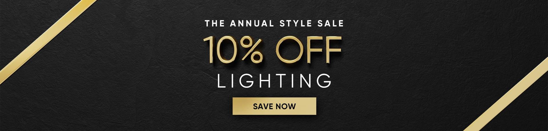 The Annual Style Sale - 10% Off Lighting