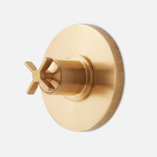 Vassor Shower Trim in Brushed Gold