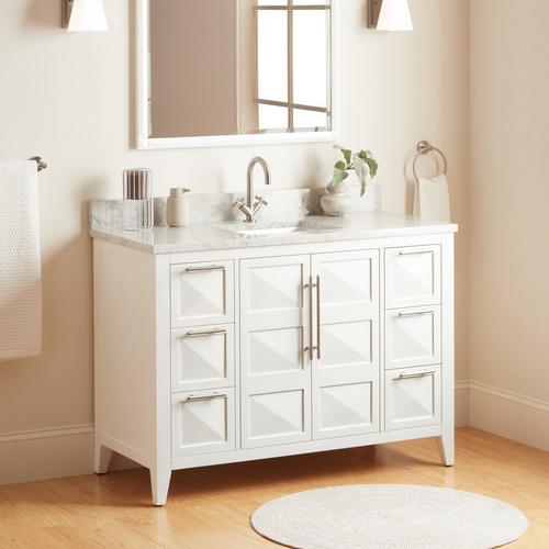 48" Holmesdale Vanity with Undermount Sink - Bright White