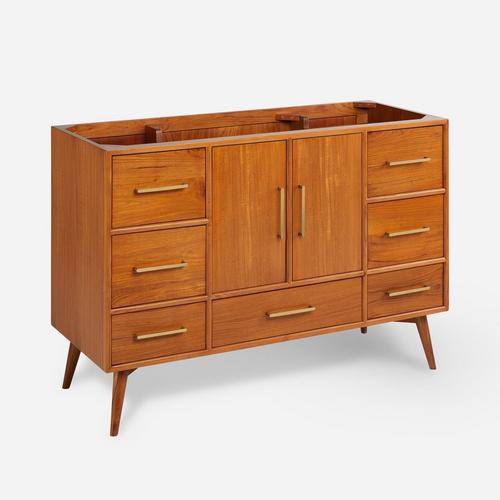 48" Novak Teak Vanity - Teak - without Vanity Top