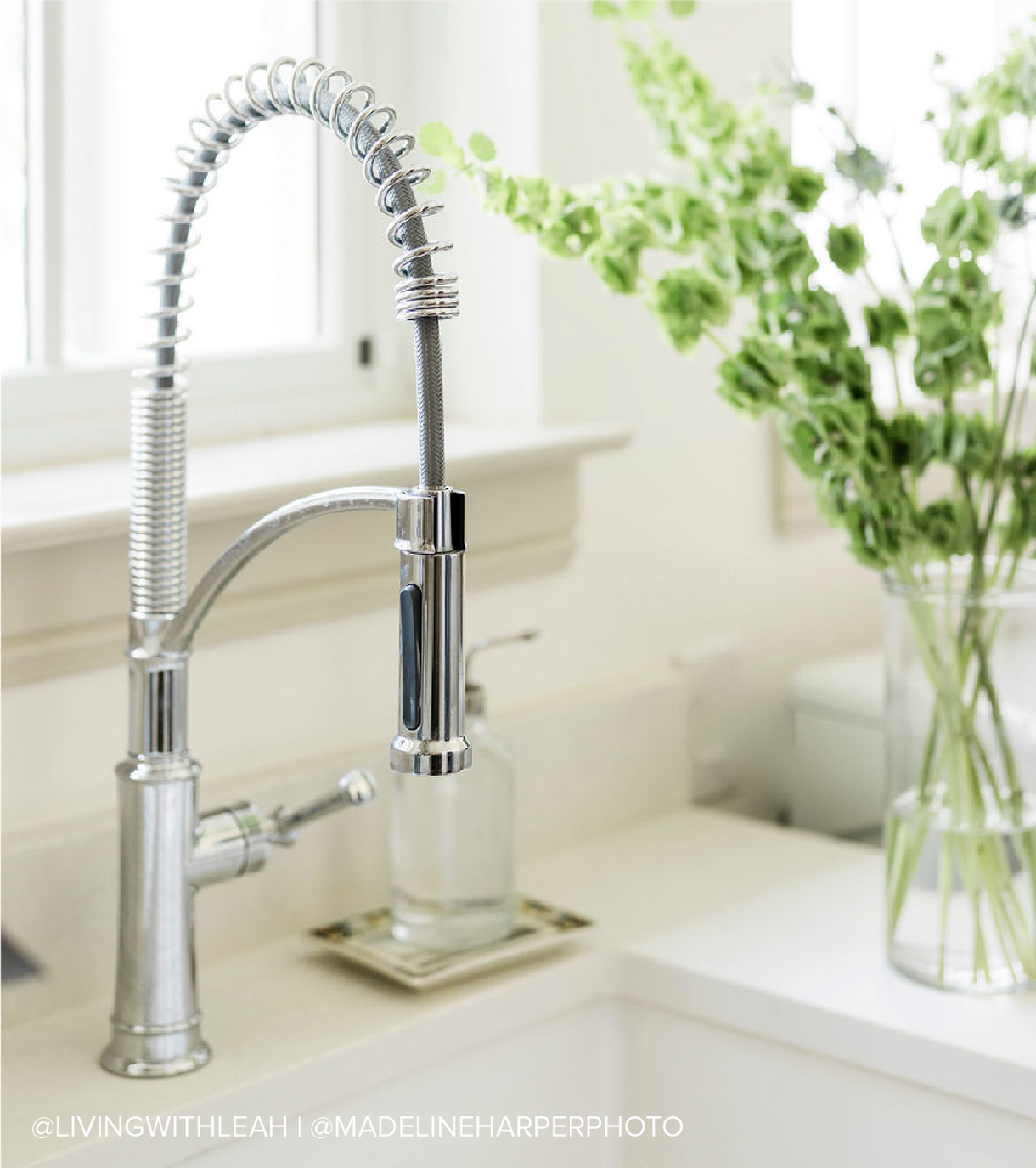 Beasley Kitchen Faucet with Pull-Down Spring Spout - Polished Nickel