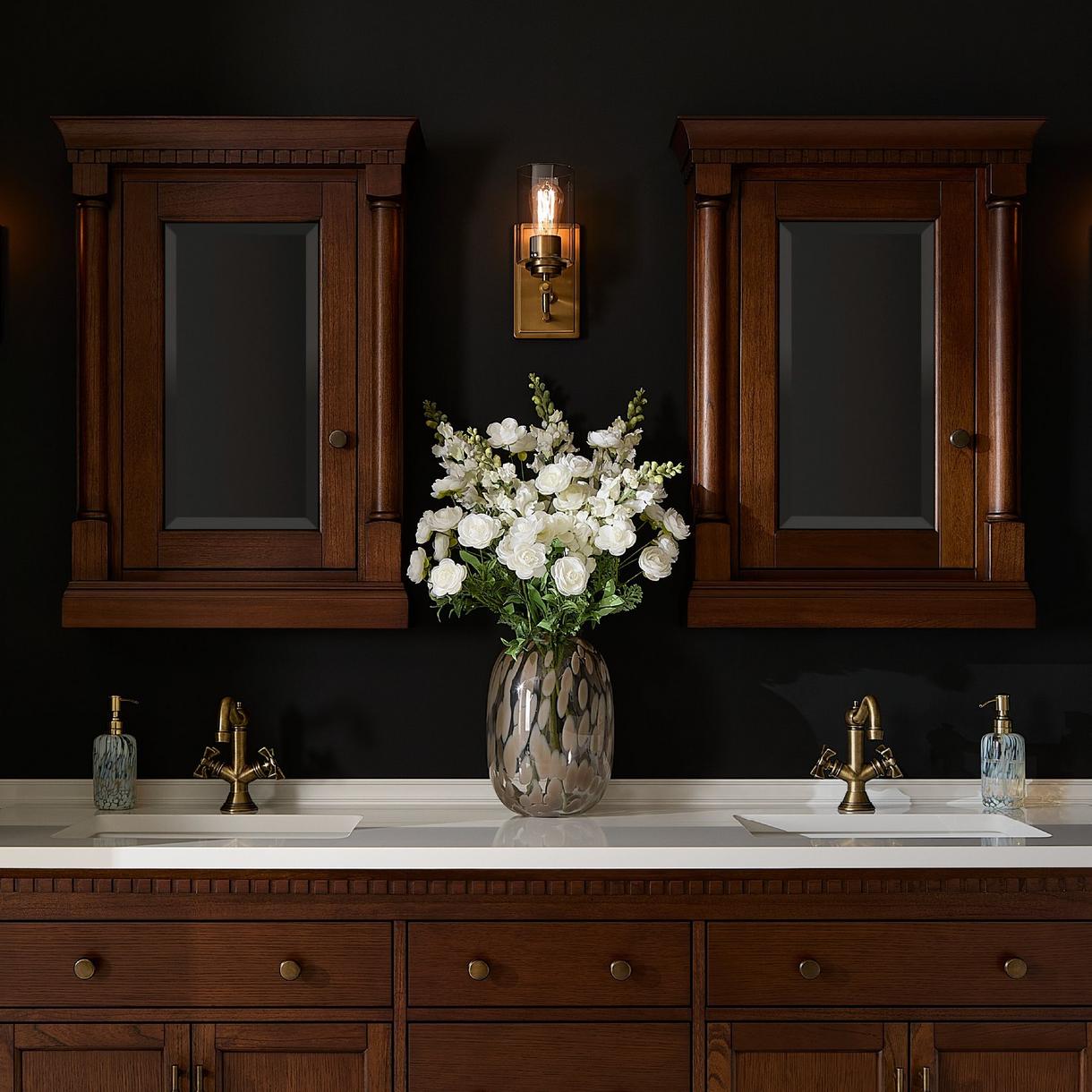 Bayliss Vanity with Rectangular Undermount Sink - Stoneware White