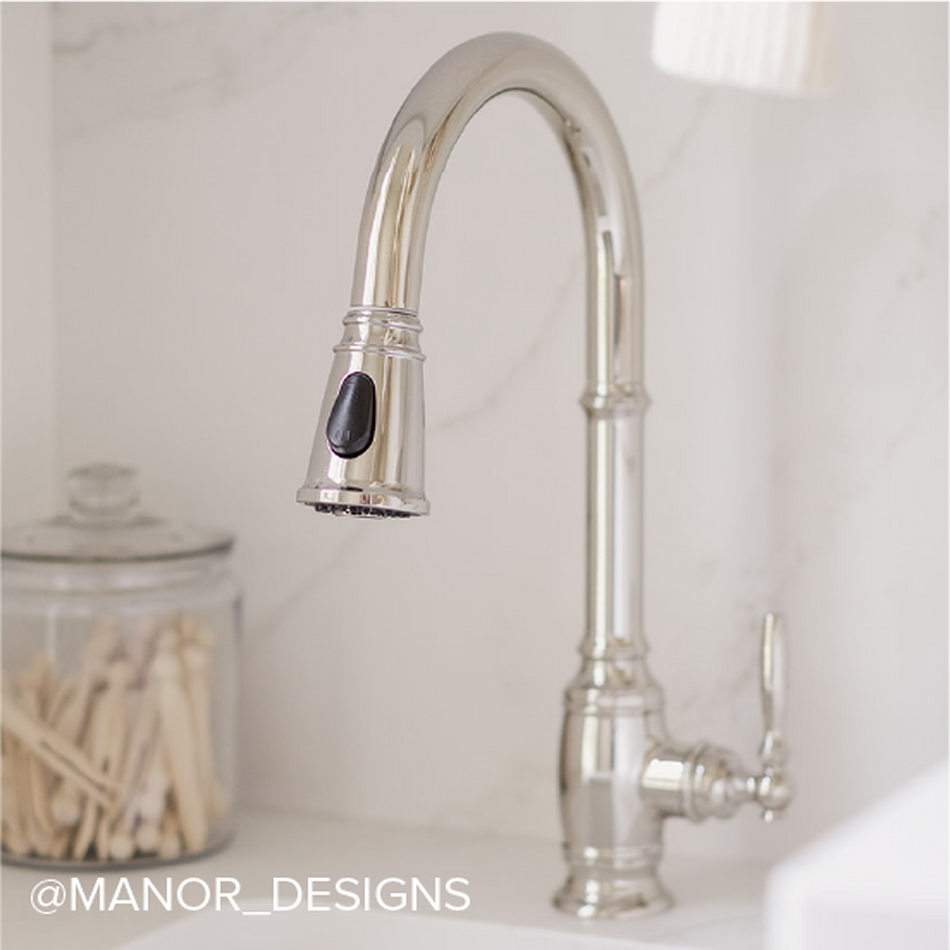 Finnian Pull-Down Kitchen Faucet - Polished Nickel