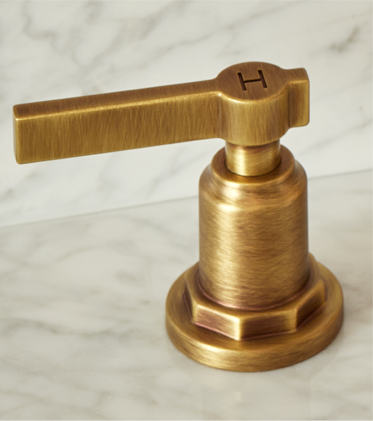Greyfield Widespread Bathroom Faucet - Aged Brass