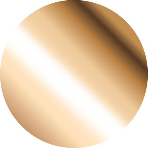 Brushed Gold finish swatch to compliment matte black bathroom