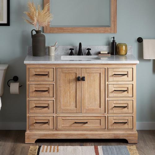 48" Quen Vanity With Undermount Sink - Driftwood Brown