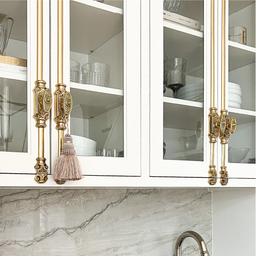 Helmina Brass Cabinet Cremone Bolt - Polished Brass