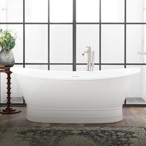 69" Desborough Acrylic Freestanding Double-Slipper Tub