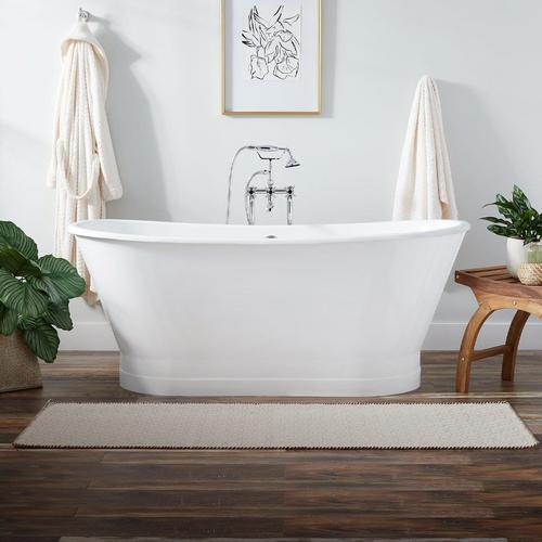 67" Kateryn Bateau Cast Iron Skirted Tub