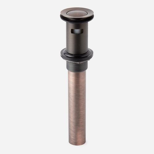 Extended Press Type Pop-Up Bathroom Drain in Oil Rubbed Bronze