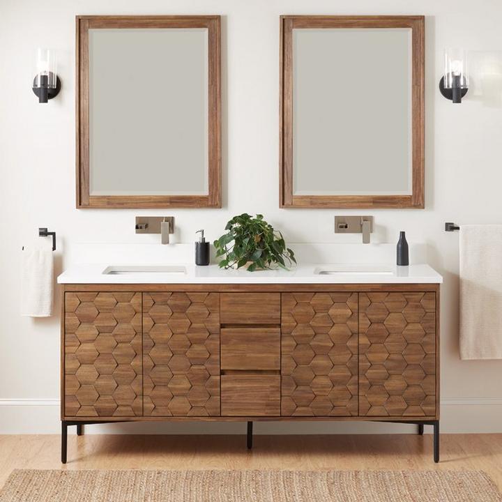 rustic bathroom vanity