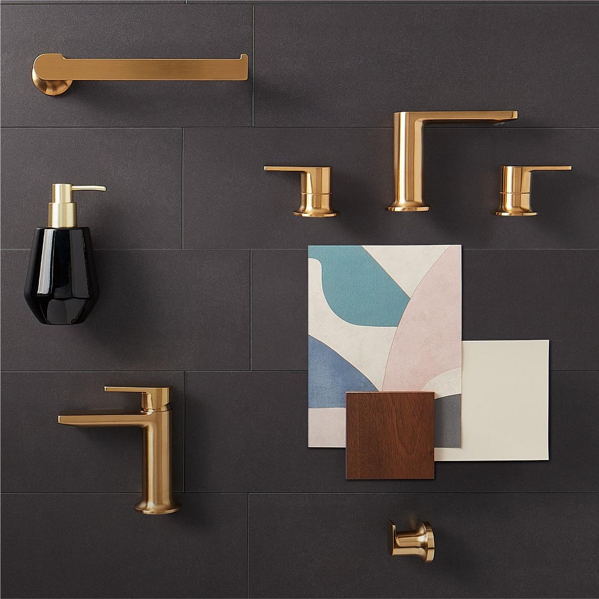 Berwyn Bathroom Collection in Brushed Gold
