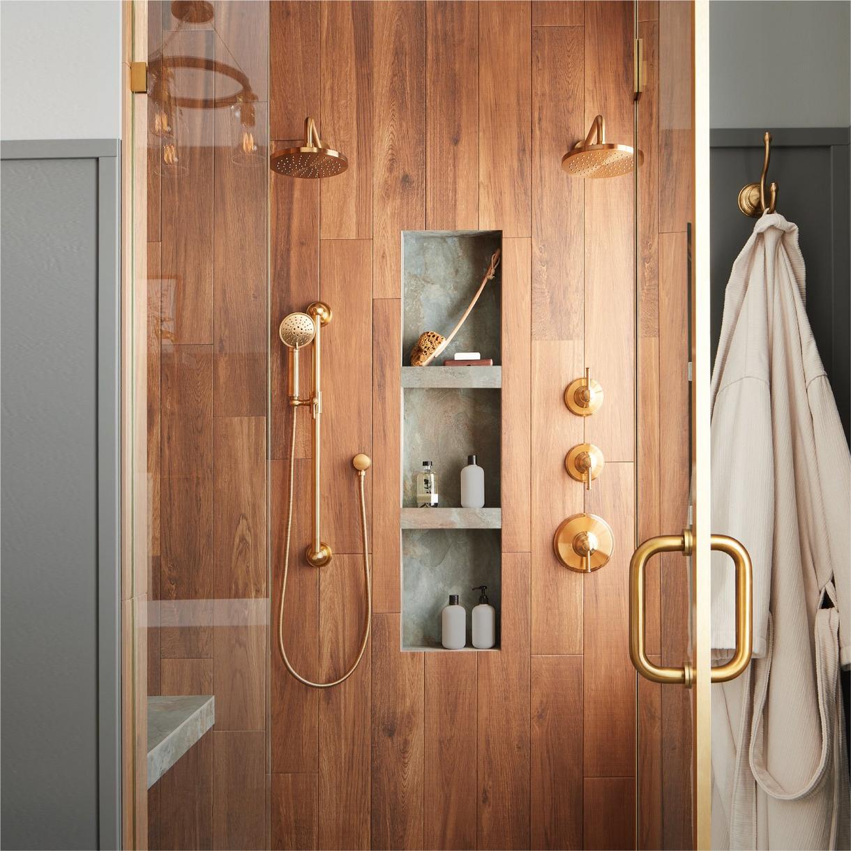 Berwyn Bathroom Collection in Brushed Gold
