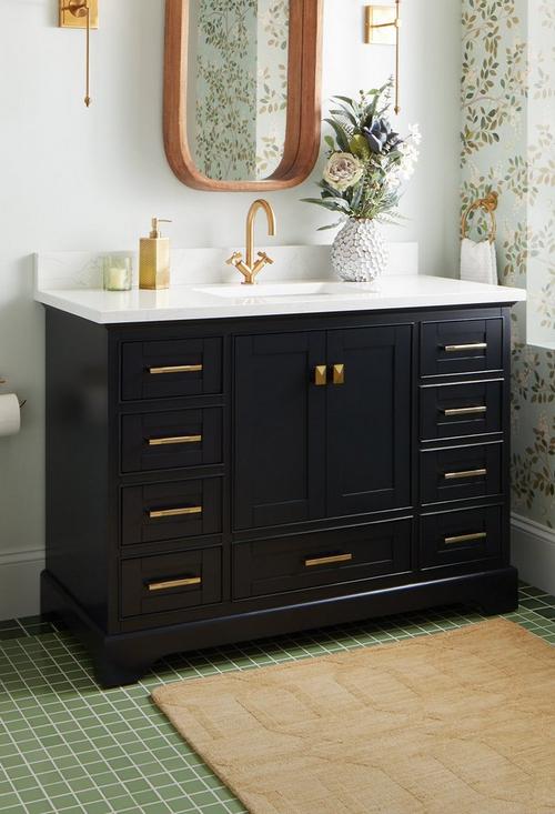 48" Quen Vanity in Midnight Navy Blue