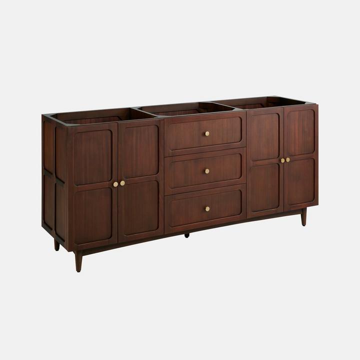 72" Delavan Vanity with Rectangular Undermount Sinks - Cold Brew