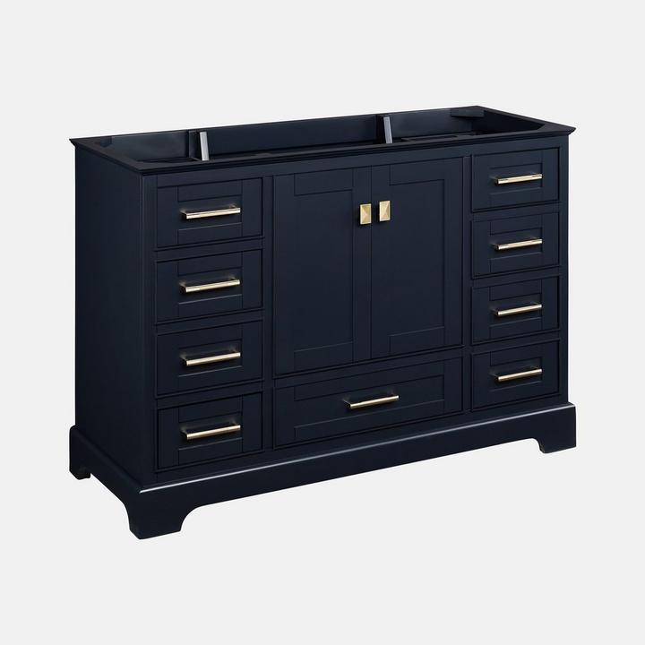 48" Quen Vanity With Rectangular Undermount Sink - Midnight Navy Blue