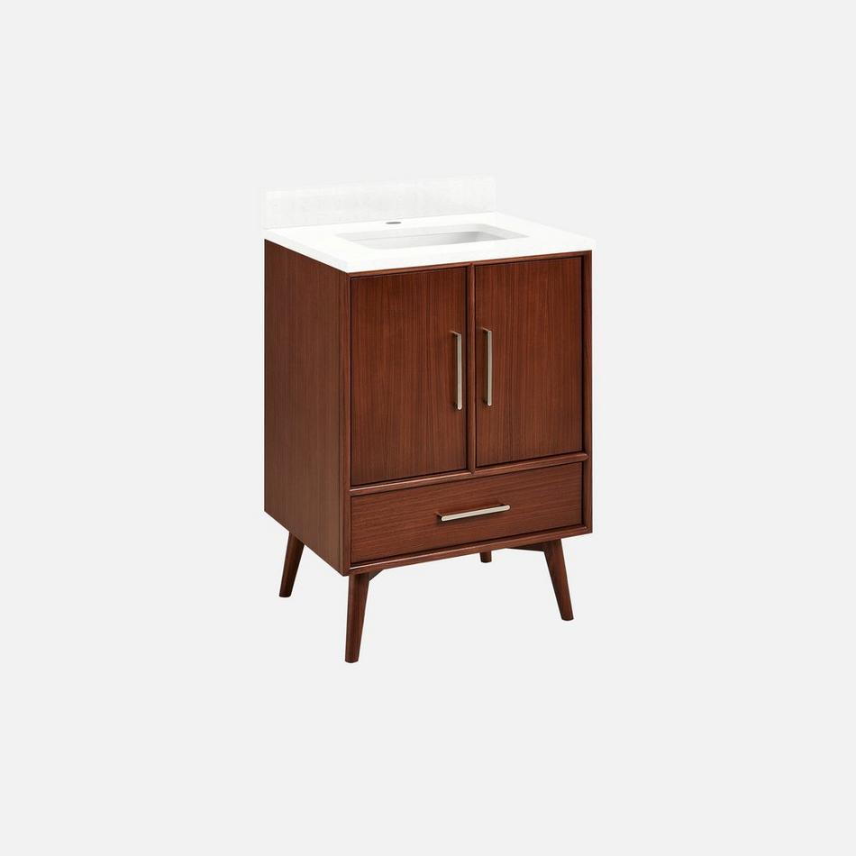 24 inch Novak Mahogany Vanity - True Walnut