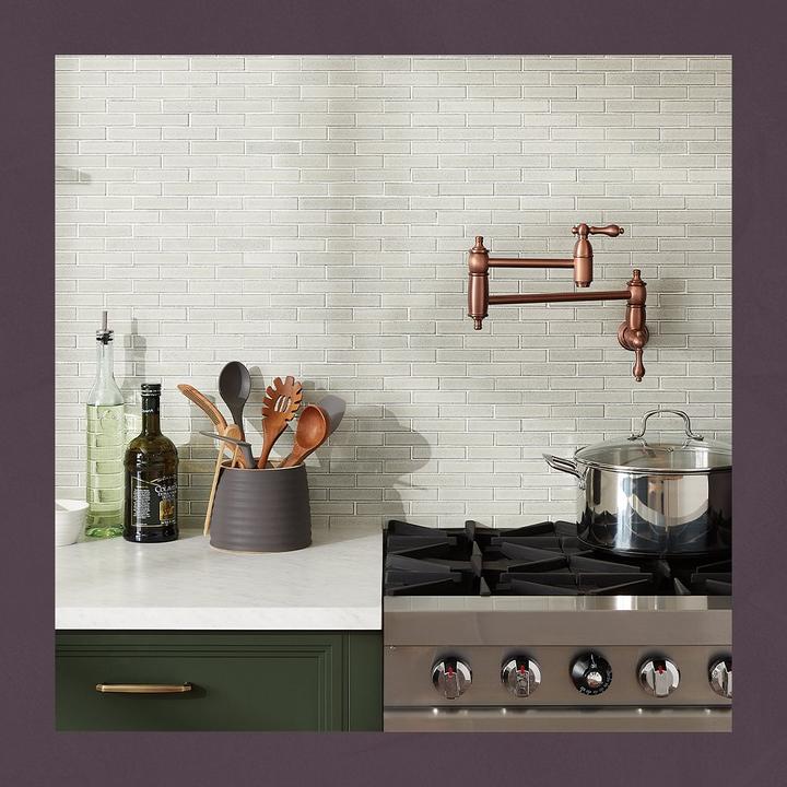 Augusta Retractable Wall-Mount Pot Filler in Antique Copper